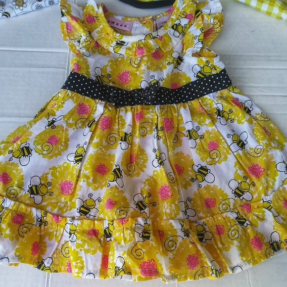 !!SOLD!!" Bumble Bee Girls Dress + Lot - Picture 3 of 5
